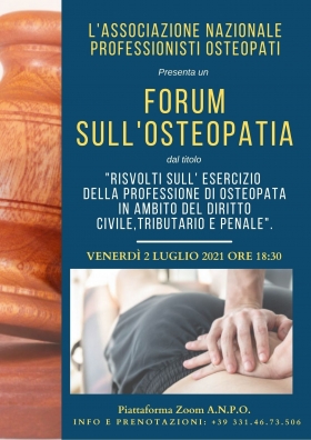 EVENTO DEL 02.07.21 - Accademia di Medicina Osteopatica